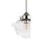 Jonathan Y Kurtz 7.25" Adjustable Drop Metal/Glass LED Pendant, Chrome JYL3516B - alternate 6