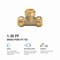 Proline Series 1-in PF Brass Push Fit Tee 6632-005 - alternate 3