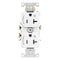 Leviton Duplex Outlet, White 20A 125V 5362-S2W - alternate 1