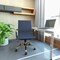 Leisuremod Harris Faux Leather Office Chair with Gold Frame, Navy Blue HOG19BUL - alternate 4