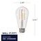 Bulbrite 60-Watt Equivalent Dimmable ST18 Vintage Edison LED Light Bulb with Medium (E26) Base, 4000K, 8PK 861630 - alternate 2