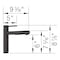 Blanco Alta II Pull Out 1.5 GPM, Matte Black 527560 - alternate 3