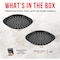 Bakken- Swiss BAKKEN Pizza Pan, Round Perforated, Nonstick Marble Coating, Dishwasher Safe, Gray, 2PK BAKPIZSHGMB54 - alternate 3
