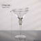 Dinewares 2 Piece Premium Clear Stem Crystal Martini Glasses with Silver Rim and Diamond-like QI004760.SI.2 - alternate 4