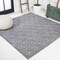 Jonathan Y Portmany Neutral Diamond Trellis Dark Gray 5 ft Square Indoor/Outdoor Area Rug IBZ104A-5SQ - alternate 1