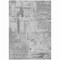 Homeroots 5' X 8' Gray And Off White Abstract Washable Indoor Outdoor Area Rug 609197 - alternate 3