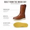 Handpoint Mens 10 in Pull-On Soft Toe Work Boots-Brown Full Grain Leather Safety Boots, 7 86984-D-7 - alternate 4