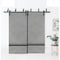 Sartodoors Barn Bypass Doors with 6.6ft Hardware, Planum 0012 Concrete and Aluminum Strips, Sturdy Heavy Duty PLANUM0012BBB-BTN-36 - alternate 1