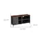 Homeroots 47in Brown And Gray Distressed Reclaimed Wood Enclosed and Open Storage TV Stand 490371 - alternate 2