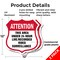 Signmission 24 Hour Surveillance Shield Sign Attenti, 12 inch X 12 inch, Plastic Sign, 2PK SHI-P-2PACK-12-352 - alternate 4