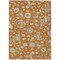 Homeroots 3' X 5' Copper Green And Gray Floral Washable Indoor Outdoor Area Rug 597842 - alternate 3