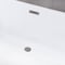 Kingston Brass 71-Inch Acrylic Oval Rectangular Double Ended Pedestal Tub with Drain, No Faucet Drillings VTDE713524C418 - alternate 2