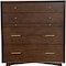 Homeroots 38" Mahogany Solid Wood Four Drawer Chest 524149 - alternate 2