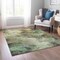 Homeroots 5' X 8' Beige Green And Artichoke Green Abstract Washable Indoor Outdoor Area Rug 577614 - alternate 3