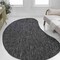 Jonathan Y Evan Modern Rustic Organic Curve Dark Gray 6 ft. x 9 ft. Indoor/Outdoor Shaped Area Rug SHP102B-6 - alternate 3