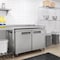 Koolmore 48 in. Two-Door Commercial Undercounter Freezer in Stainless Steel with Casters, KM-UCF-2DSS KM-UCF-2DSS - alternate 2