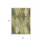Homeroots 8' X 10' Olive Green Gray And Ivory Argyle Washable Indoor Outdoor Area Rug 613714 - alternate 5