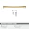 Amerock Pailou 3-3/4 inch (96mm) Center-to-Center Champagne Bronze Cabinet Pull, 25PK 25VMP37322CZ - alternate 2