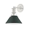 Hudson Valley Lighting Painted No. 2 Wall Sconce in Polished Nickel/Soft Green by Mark D. Sikes MDS350-PN/SSG - alternate 1