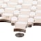 Andova Tiles Martha Galley Beige Floral Marble Look Polished Natural Stone Wall & Floor Mosaic Tile ANDMART467 - alternate 1