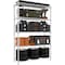 Factory 2U Wire Shelving Unit, 18inD x 47inW x 70inH, 5 Shelves, Commercial Duty, 600 lbs Per Shelf, Chrome 803976 - alternate 1