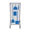 5S Supplies Housekeeping Shadow Board Broom Station V12, Gray / Blue, Kit, No Text HSB-V12-GRAY/BLUE-KIT-NO TEXT - alternate 1