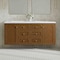 James Martin Vanities Laurent 60" Double Vanity, Honey Oak w/ 3 CM White Zeus Silestone Top 545-V60D-HNO-3WZ - alternate 4