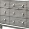 Homeroots 64" Light Gray Solid and Manufactured Wood Nine Drawer Triple Dresser 490460 - alternate 2