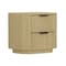 Manhattan Comfort Olivia Nightstand in Natural Oak and Black - Set of 2 2-NS010-NO - alternate 4