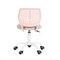 Homeroots Pale Pink and White Adjustable Height Swivel Rolling Office Chair 719207 - alternate 1