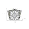Homeroots 12" X 12" Vintage Sage Medallion Peel and Stick Removable Tiles 556410 - alternate 5