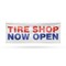 Signmission Tire Shop Now Open, 36 Inch x 96 Inch, Vinyl Banner B-96-30893 - alternate 1