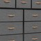 Homeroots 39" Gray and White Steel and Fabric Nine Drawer Triple Dresser 484700 - alternate 3