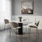 Manhattan Comfort Haven Metal Vegan Leather Side Chair in Stone Gray - Set of 4 DC1536-1 - alternate 1