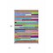 Homeroots 10' X 14' Lavender Orange And Lime Green Striped Washable Indoor Outdoor Area Rug 613295 - alternate 3