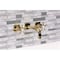 Kingston Brass Double-Handle Wall Mount Bathroom Faucet, Polished Brass KS6122NX - alternate 3