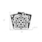 Homeroots 4" X 4" The Night Sky Mosaic Peel And Stick Removable Tiles 390658 - alternate 4
