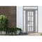 Vdomdoors Front Exterior Prehung FiberGlass Door Frosted Glass / Manux 8312 Grey Ash / 2 Sidelight and Transo MANUX8312EXD-SS-W16+36+16 x H80+14-LH - alternate 2