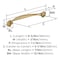 Amerock Fairfield 5-1/16 inch (128mm) Center-to-Center Champagne Bronze Cabinet Pull, 25PK 25VMP37221CZ - alternate 2