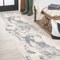 Jonathan Y Marmo Abstract Marbled Modern Blue/Cream 2 ft. x 8 ft. Runner Rug CTP201B-28 - alternate 1