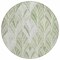 Homeroots 8' Sage Artichoke Green And Mint Green Round Geometric Washable Indoor Outdoor Area Rug 589244 - alternate 2