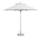Homeroots 13ft White Polyester Round Market Patio Umbrella 491977 - alternate 2