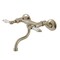 Kingston Brass Double-Handle Wall Mount Bathroom Faucet, Brushed Nickel KS2118PL - alternate 1