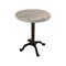 Homeroots 22" Natural and Black Solid Wood and Metal Height Adjustable Round Pedestal End Table 632719 - alternate 3