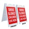Signmission Drive Slowly Children Live Here, A-Frame & 2 Decals Installed, Heavy-Duty Plastic Frame SBHD-D-2436-DriveSlowlyChildrenLiveHere - alternate 4