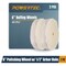 Powertec 6" Extra Thick Spiral Sewn Buffing Wheel, Cotton (80 Ply) with 1/2" Arbor Hole, 2PK 71630 - alternate 1
