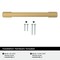Amerock Triomphe 5-1/16 inch (128mm) Center-to-Center Champagne Bronze Cabinet Pull, 25PK 25VMP37092CZ - alternate 2