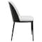 Leisuremod Tule Dining Side Chair with Velvet Seat and Steel Frame, Black/Platinum Blue, 4PK TCBL18BU4 - alternate 5
