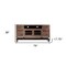 Homeroots 76" Brown Solid Wood Cabinet Enclosed Storage Distressed TV Stand 528716 - alternate 2
