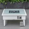 Leisuremod Walbrooke Modern White Patio Conversation With Square Fire Pit & Tank Holder, Light Grey WW-27-20-57-31-LGR - alternate 4